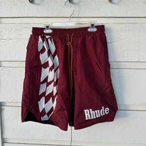 Rhude Maroon Men's Shorts